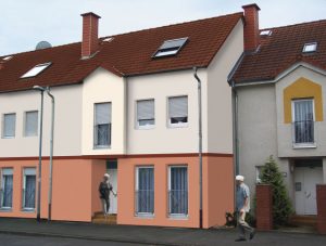 2-farbige Fassade